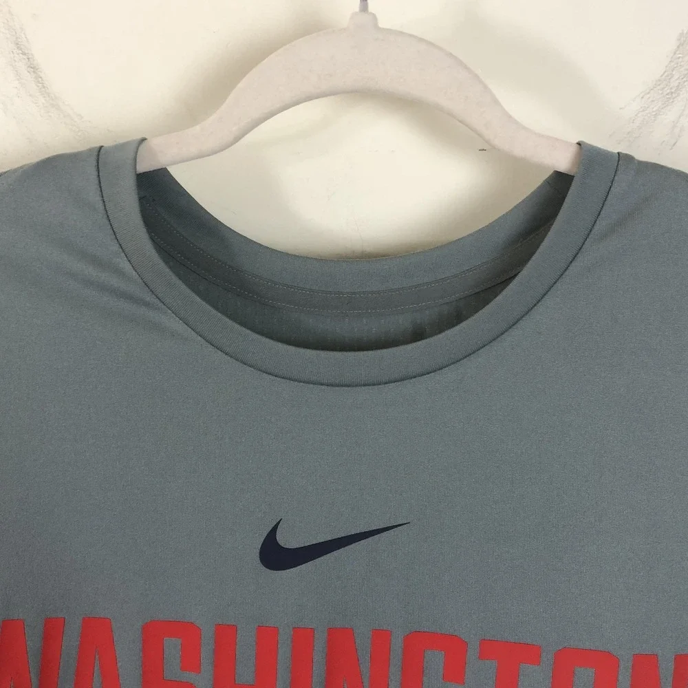 Nike NBA Washington Wizards Practice T-Shirt Jersey Men's 2XLT Gray Basketball